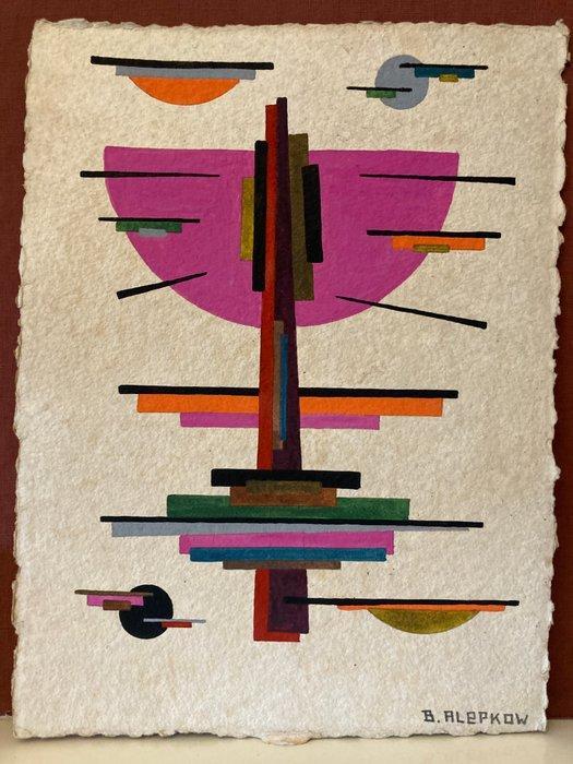 Boris Alepkow (XIX-XX) - Suprématisme Avant Garde Russe, Antiek en Kunst, Kunst | Schilderijen | Modern