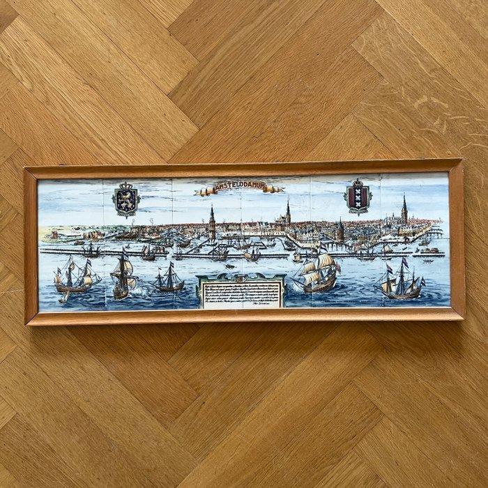 Tegel - 1980-1990 - Tegeltableau, Antiek en Kunst, Antiek | Glas en Kristal