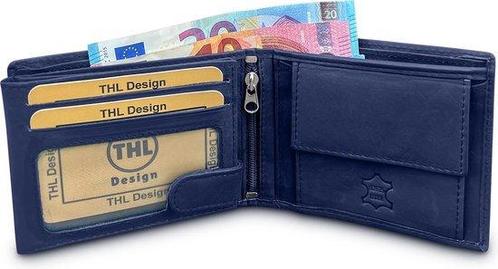 Portemonnee Heren Billfold Heren Portemonnee Leder 10 pasjes, Sieraden, Tassen en Uiterlijk, Overige Accessoires, Nieuw, Verzenden