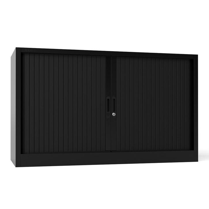-9% Lage Metalen Roldeurkast 120x74.5 - Zwart, Huis en Inrichting, Kasten | Roldeurkasten en Archiefkasten, Meerdere deuren, 50 tot 75 cm