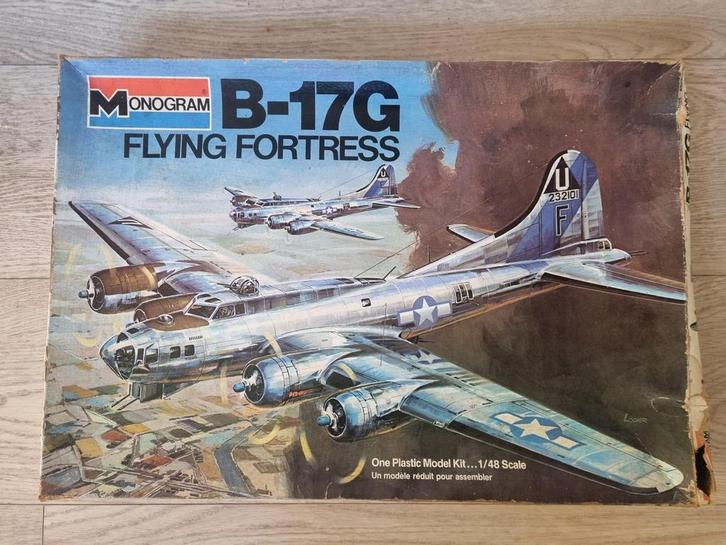 Monogram 5600 B-17G Flying Fortress 1:48, Hobby en Vrije tijd, Modelbouw | Vliegtuigen en Helikopters, Verzenden