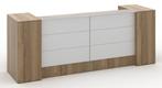 MANAGE-IT balie, natuur eiken, 288cm breed, Ophalen of Verzenden, Nieuw in verpakking