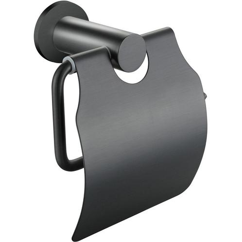 Toiletrolhouder met Klep - Leoni Rimbo - Rond - PVD -, Huis en Inrichting, Badkamer | Badtextiel en Accessoires, Nieuw, Ophalen of Verzenden