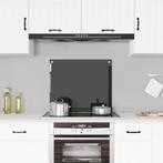 vidaXL Spatscherm keuken 70x60 cm gehard glas zwart, Huis en Inrichting, Verzenden, Nieuw
