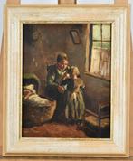 Andries van den Berg (1852-1944) - Moeder met kinderen in, Antiek en Kunst, Kunst | Schilderijen | Klassiek