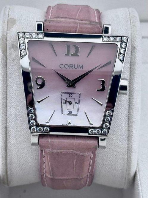 Corum - Trapeze Daimond Pink Mother Of Pearl Dial -, Sieraden, Tassen en Uiterlijk, Horloges | Heren