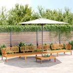 vidaXL 5-delige Loungeset pallet massief acaciahout, Verzenden, Nieuw, Hardhout, Loungeset