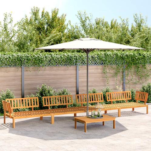 vidaXL 5-delige Loungeset pallet massief acaciahout, Tuin en Terras, Tuinsets en Loungesets, Loungeset, Nieuw, Hardhout, Verzenden
