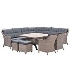 Garden Impressions Nova lounge dining set 8-delig - mystic, Tuin en Terras, Tuinsets en Loungesets, Verzenden, Nieuw