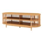 Tv-meubel Jarvenpaa met 4 open vakken 150x48x50 cm naturel [, Verzenden, Nieuw