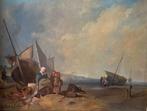 JHB Koekkoek, (XIX) - Vissers aan het strand., Antiek en Kunst