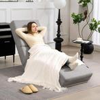 TRUUSK Relaxstoel Ligstoel Loungestoel - Gestoffeerd met Lin, Huis en Inrichting, Fauteuils, Verzenden, Nieuw