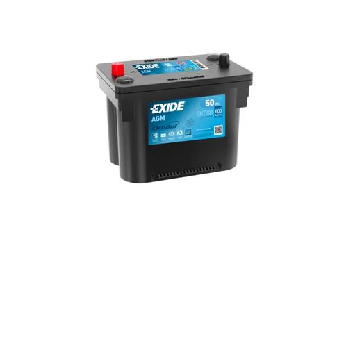 Exide AGM accu | EK508 | 12V 50Ah, Auto-onderdelen, Accu's en Toebehoren, Ophalen of Verzenden