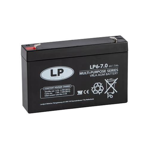 Landport (LP) VRLA-LP accu 6 volt 7,0 ah LP6-7,0, Computers en Software, Noodvoedingen (UPS), Nieuw, Ophalen of Verzenden