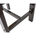 Werkbank 200 cm met hardhouten blad en opzetrand - zwart, Doe-het-zelf en Verbouw, Ophalen of Verzenden, Nieuw