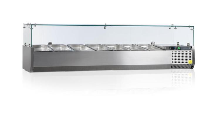 Tefcold saladiere | opzet koelvitrine | glas | 160 cm |, Zakelijke goederen, Horeca | Keukenapparatuur, Nieuw in verpakking, Koelen en Vriezen
