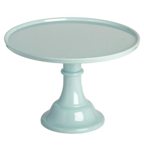 Taartplateau Vintage Blauw Melamine Ø30x20cm, Hobby en Vrije tijd, Taarten en Cupcakes maken, Nieuw, Verzenden