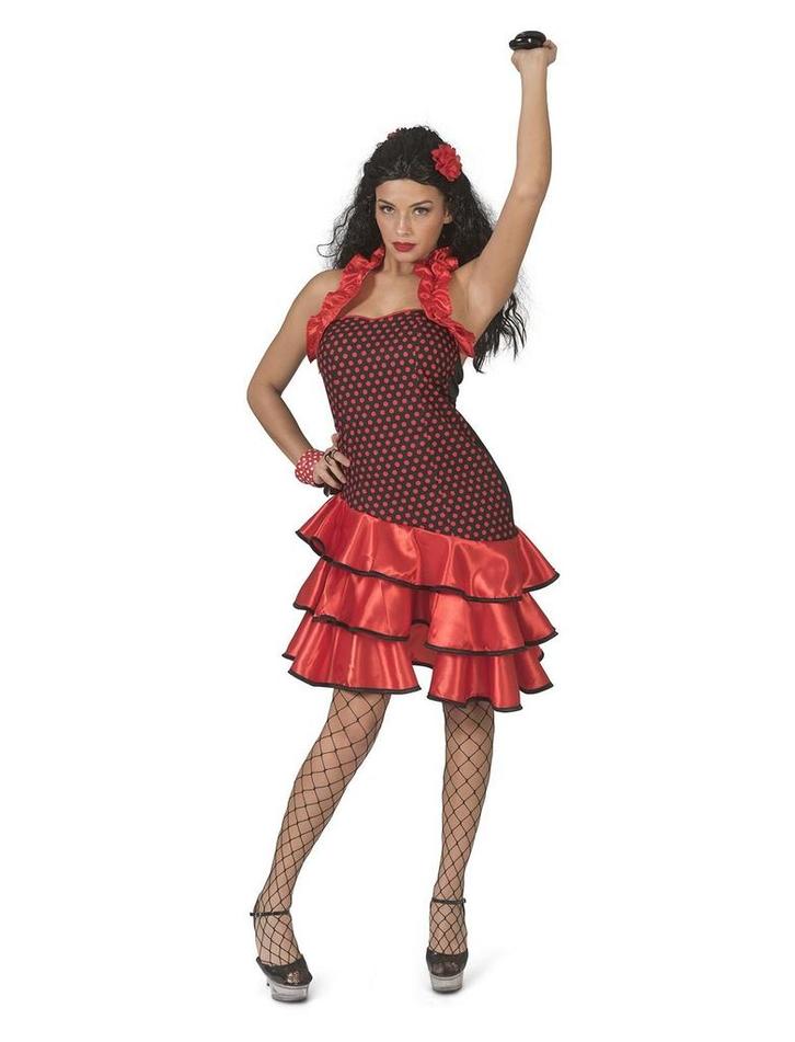 Spaanse Jurk Cassandra Kort, Kleding | Dames, Carnavalskleding en Feestkleding, Nieuw, Ophalen of Verzenden