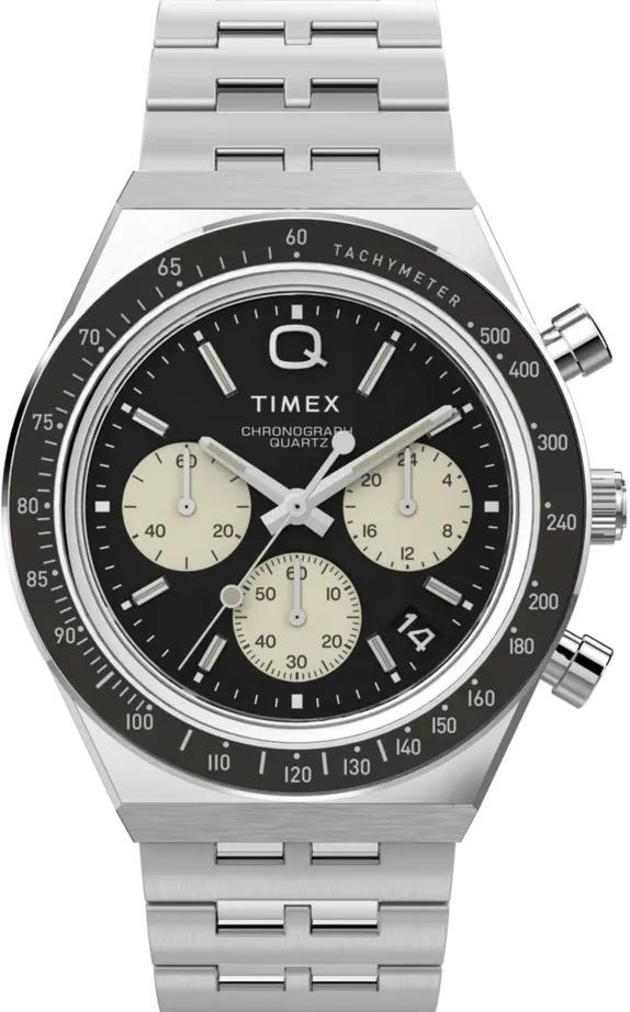 Timex TW2V42600 Q Chrono horloge, Sieraden, Tassen en Uiterlijk, Horloges | Heren, Polshorloge, Nieuw, Overige merken, Staal, Verzenden