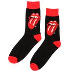 The Rolling Stones Tongue and Lips Logo Sokken Zwart/Rood -, Verzenden, Nieuw