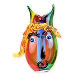 A MURANO STYLE ABSTRACT GLASS VASE (Beeldjes - Decoratie), Antiek en Kunst, Verzenden