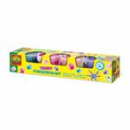 SES Vingerverf 4 trendy kleuren x 110ml (Creatief speelgoed), Verzenden, Nieuw, Knutselen