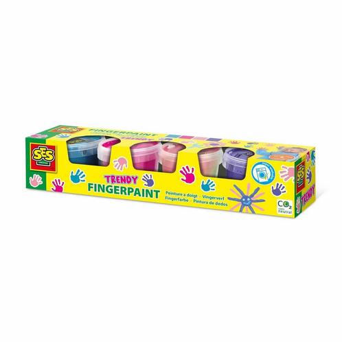 SES Vingerverf 4 trendy kleuren x 110ml (Creatief speelgoed), Kinderen en Baby's, Speelgoed | Educatief en Creatief, Knutselen