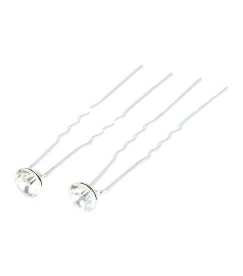 Haarpinnen Strass Steen Zilver, Sieraden, Tassen en Uiterlijk, Uiterlijk | Haarverzorging, Verzenden