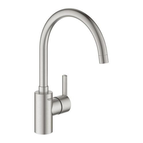 Keukenkraan Grohe Feel Mengkraan 1-Gats Met Instelbare Hoge, Doe-het-zelf en Verbouw, Sanitair, Kraan, Nieuw, Chroom, Ophalen of Verzenden
