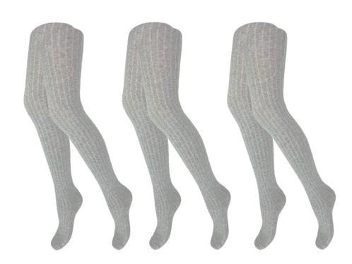 3 Pack Maillots - Meisjes - Rib - Grijs, Kinderen en Baby's, Kinderkleding | Schoenen en Sokken, Verzenden