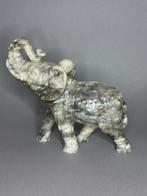 altro - altro - sculptuur, Elefantino in Marmo Bardiglio di