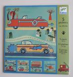 5 Sjablonen - Voertuigen 3070900088559 Djeco, Verzenden, Gelezen, Djeco