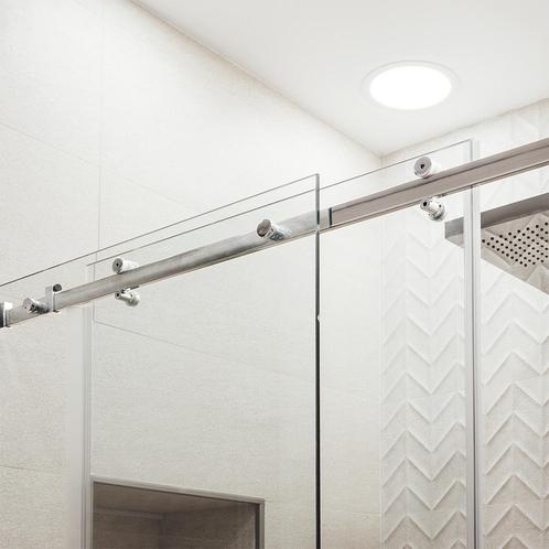 Verona schuifdeurrail voor douche nis - Chroom, Doe-het-zelf en Verbouw, Glas en Ramen, Nieuw, Ophalen of Verzenden