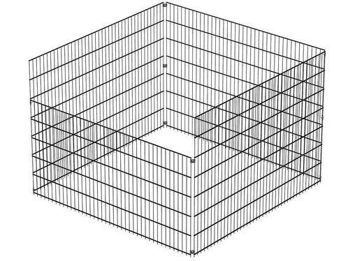Bladkorf | Breedte 250 x 250 cm | Zwart RAL9005, Tuin en Terras, Overige Tuin en Terras, Nieuw, Verzenden