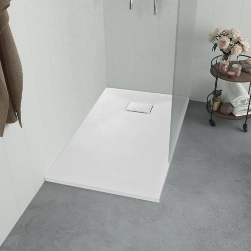 vidaXL Douchebak 100x80 cm SMC wit, Doe-het-zelf en Verbouw, Sanitair, Nieuw, Verzenden