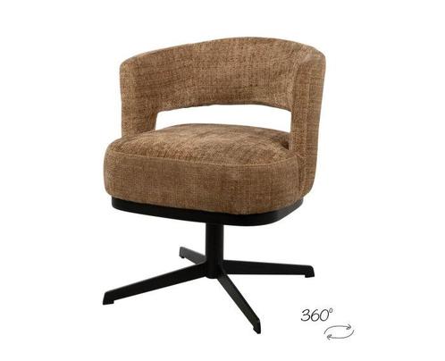 Eetkamerstoel Bruce draaipoot 360 - Cremona Cinnamon, Huis en Inrichting, Stoelen, Nieuw, Ophalen of Verzenden