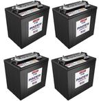 4 X Pacer 220Ah 6V Deep-Cycle Accu (T105), Verzenden