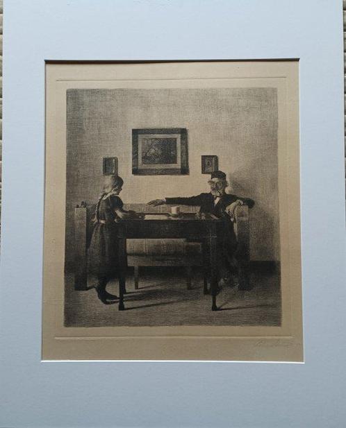 Peter Vilhelm Ilsted (1861-1933) - A casa dei nonni, Antiek en Kunst, Antiek | Overige Antiek