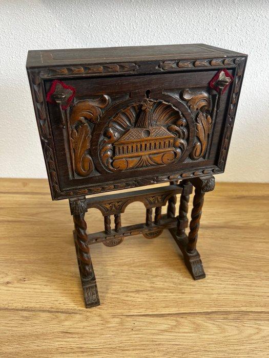 Kabinet - Hout - Miniatuur bargueño, Antiek en Kunst, Antiek | Overige Antiek