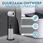 2dekans | MM Brands WC Rolhouder Staand - 2 in 1, Huis en Inrichting, Badkamer | Badtextiel en Accessoires, Ophalen of Verzenden