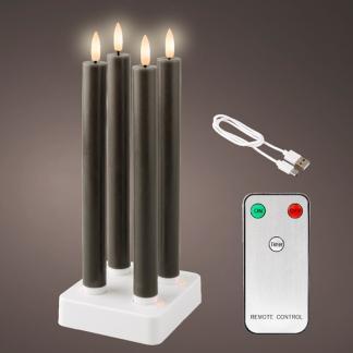 Led dinerkaars | Lumineo | 4 stuks, Huis en Inrichting, Woonaccessoires | Kandelaars en Kaarsen, Nieuw, Verzenden