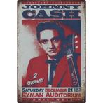 Wandbord Concert Bord - Johnny Cash Nashville 1957, Nieuw, Ophalen of Verzenden, Poster, Artwork of Schilderij