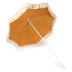 Strand parasol | Gardalux | Ø 155 x 176 cm (Oranje, Rond), Tuin en Terras, Verzenden, Nieuw