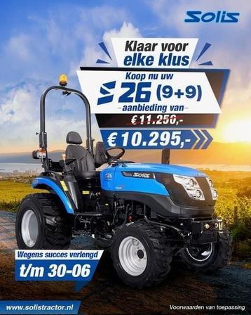 Solis S26 Shuttle XL 9+9 Actie t/m 30-06 Compact tractor beschikbaar voor biedingen