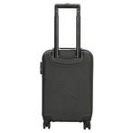 Handbagagekoffer zwart - 54x35x20cm, Wieltjes, 50 tot 60 cm, Hard kunststof, Nieuw
