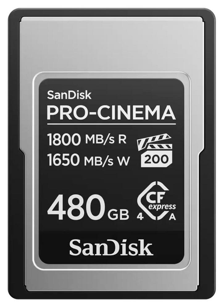 SANDISK CF Express Pro Cinema 480GB 1800 / 1650 mb/s type A, Computers en Software, USB Sticks, Verzenden