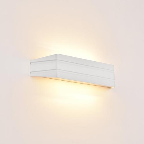 Design wandlamp Bloemhof metaal 35x8x8 cm wit 2xG9, Huis en Inrichting, Lampen | Wandlampen, Nieuw, Verzenden