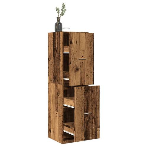 vidaXL Apothekerskast 40x41x144,5 cm bewerkt hout oud, Huis en Inrichting, Kasten | Overige, Nieuw, Verzenden