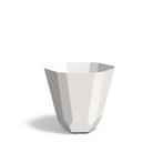 Aluminium bloempot Facet Ø80x80cm - Met bodem, Rond, Nieuw, Metaal, 60 tot 100 cm