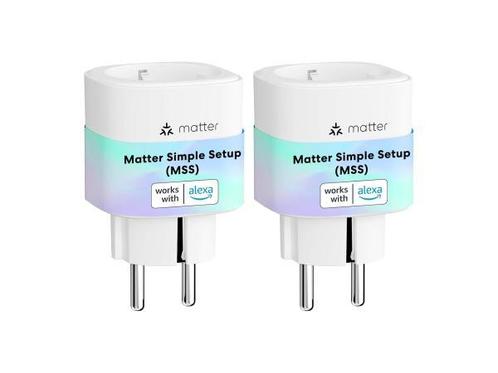 Veiling - 2x Meross Matter Slimme Stopcontacten - Apple, Ale, Doe-het-zelf en Verbouw, Elektra en Kabels